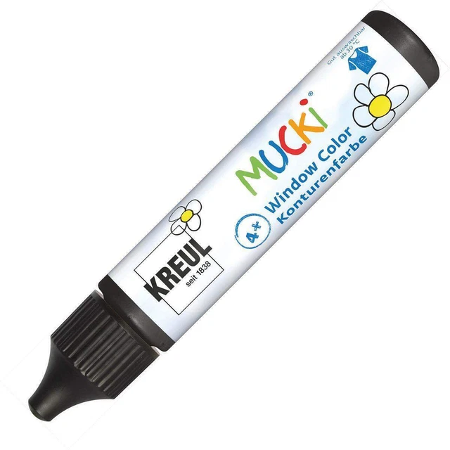 MUCKI Window Color Konturenfarbe Schwarz 29 ml Pen
