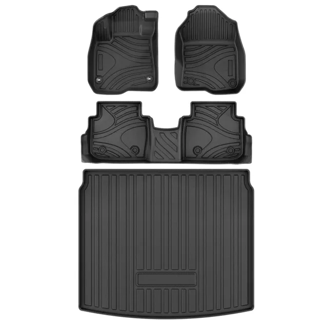 Floor Mats for 2023-2024 Honda CR-V Front + Rear Row + Cargo Liners All Weather