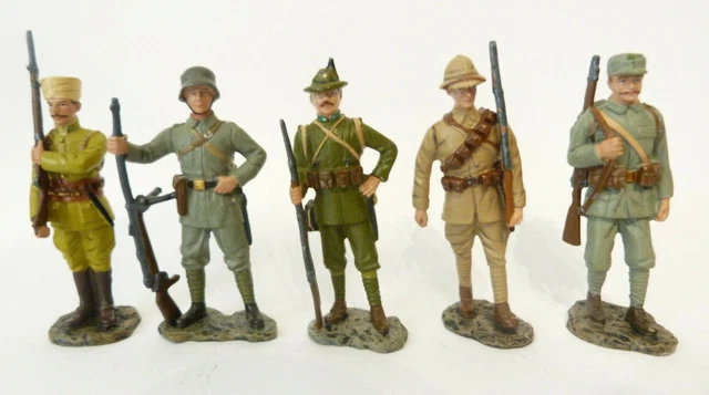 7 soldats de plomb collection Grande guerre 1914 Hachette très bon état - Collection