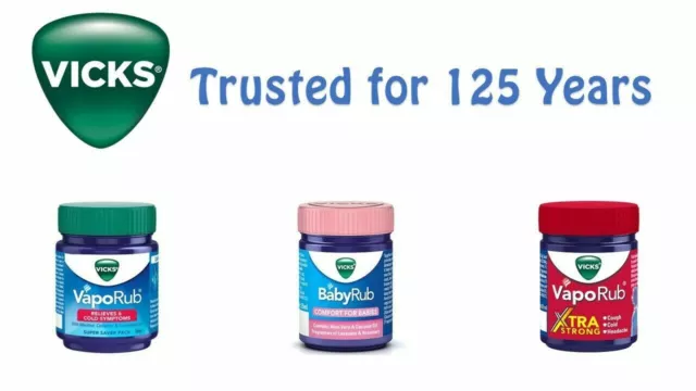 Vicks VapoRub Dampfreiben kalte Kopfschmerzen BabyRub Roll-On Inhalator Xtra stark