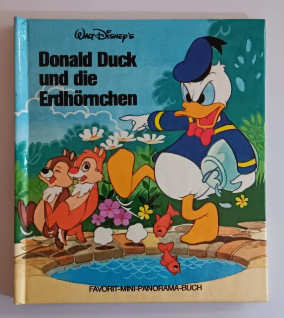 Donald Duck und die Erdhörnchen, Favorit Mini Panorama Buch, 1981 Walt Disney's