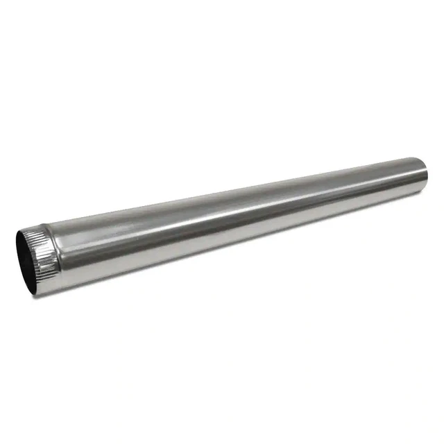 Master Flow Duct Pipe Round Metal HVAC Snap Lock Galvanized Steel 7 Inch x 5 Ft