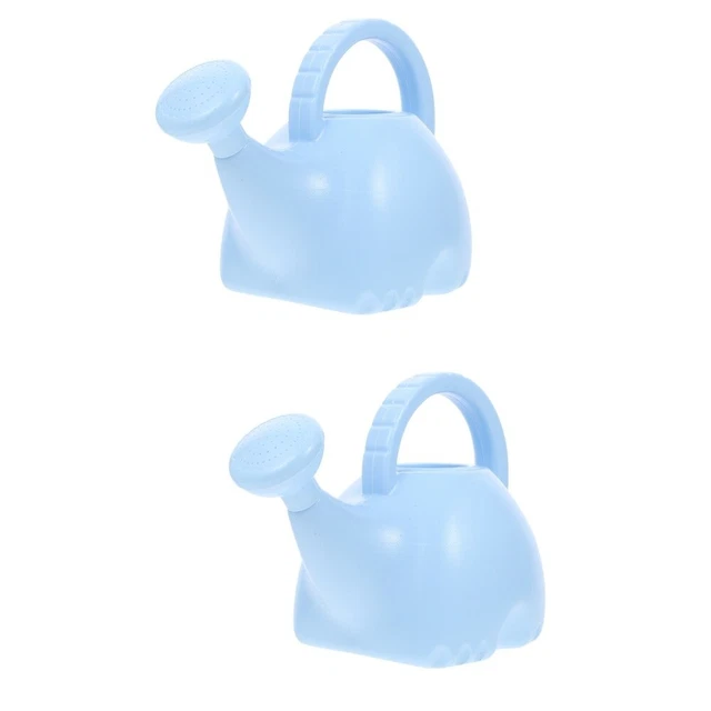 2 Count Pot De Fleur D'éléphant Dessin Animé Plastique Bébé Arrosoir Douche