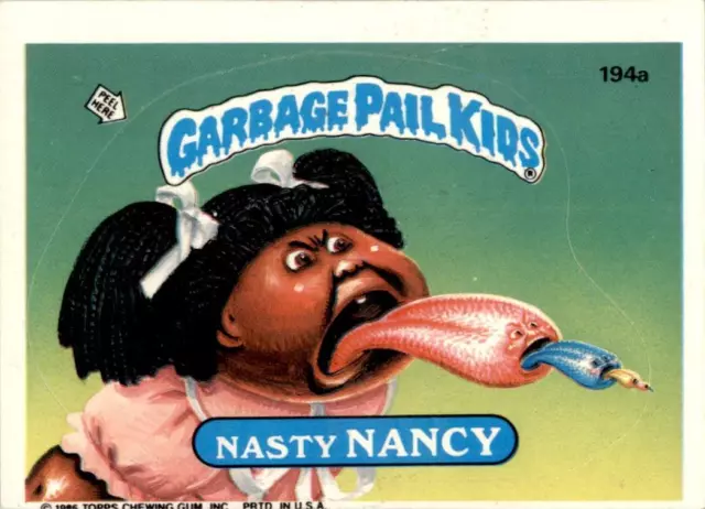 1986 Garbage Pail Kids Series 5 #194A Nasty Nancy NM