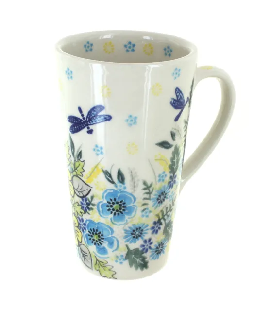 Blue Rose Polish Pottery Alyssa Large Coffee Mug