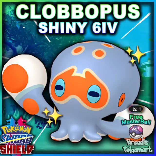 TOXEL ✨ Ultra Square SHINY 6IV ✨ Pokemon SWORD and SHIELD lv1 +Free  MasterBall