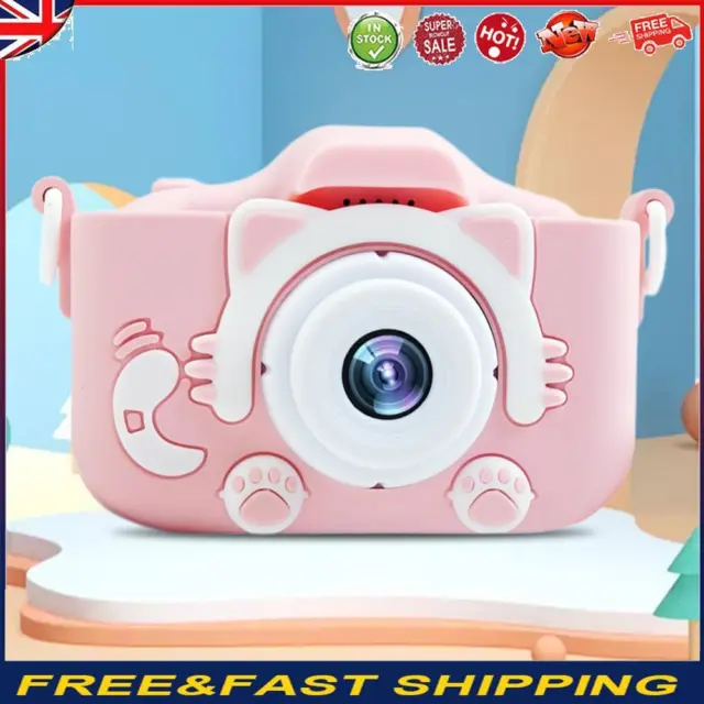 Cute Camcorder 1080P Digital Video Camera Portable Gifts for Kids (Pink) -