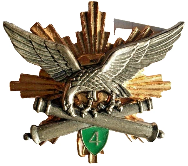 Insigne Miniature 14 Mm - 24° RA Aigle Impérial Artillerie - Époque Napoléon - ORIGINAL