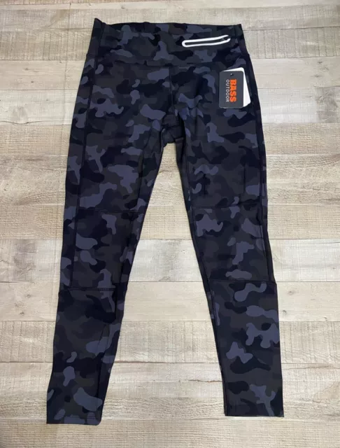 NWT BASS OUTDOOR Women Camo Print Fastline Leggings Black Grey size Medium