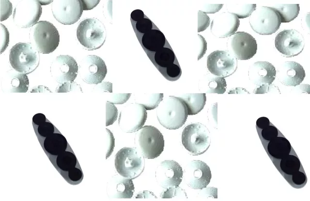 Kunststoff Selbstabdeckung Tasten, 11 mm, 15 mm, 19 mm, 22 mm, 29 mm, kostenloses UK Porto