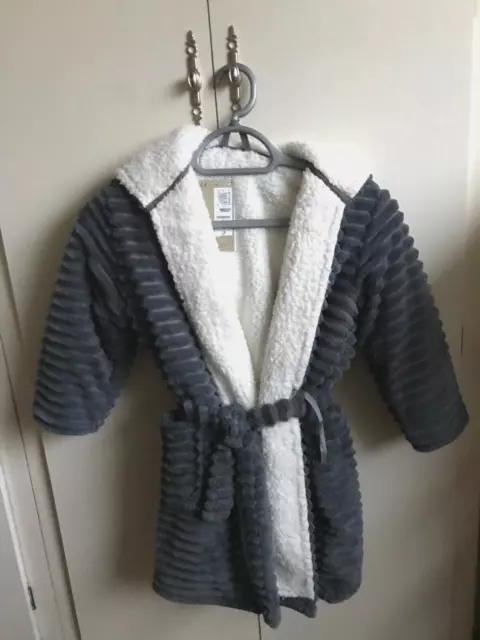 NWT Marks & Spencer Kids hooded dressing gown Age 5-6 years