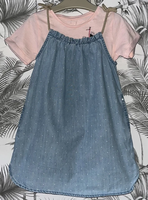 Ragazza 3-4 anni - Abito estivo successivo - Abito top e Pinafore