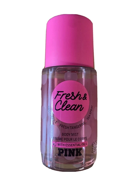 Victoria's Secret PINK FRESH & CLEAN Body Mist 2.5 oz / 75 ml New