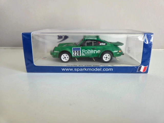 Spark 1:43 2-Car Set 911 Dakar Rallye Rothmans: Porsche 953 #176 & 911 Dakar WAP0201560PSET modèle voiture WAP0201560PSET