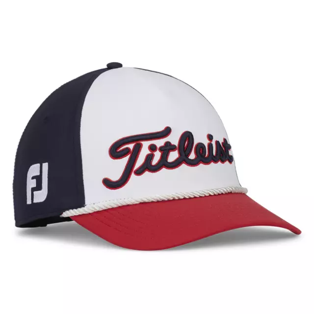 Titleist Tour Rope Men's Golf Hat NEW Navy Red White TH23ATR-461 2