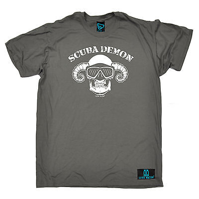 Scuba Demon Diver T-SHIRT Diving Dive Gear Equipment Tee Funny birthday gift
