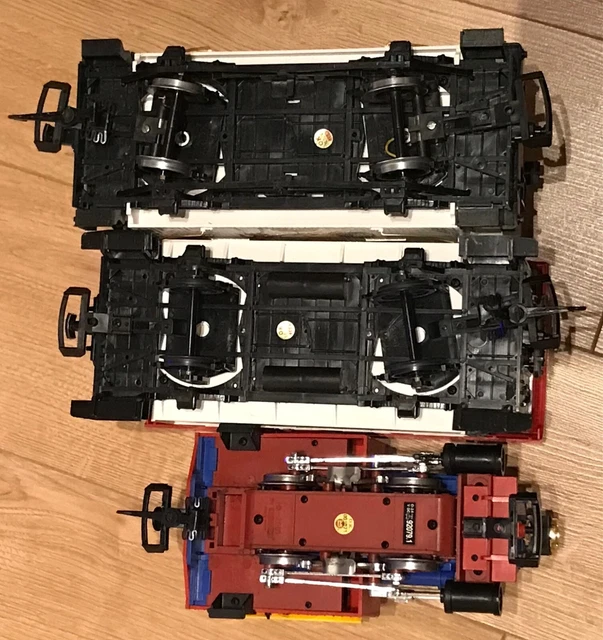 LGB LEHMANN CIRCUS Train set engine, carriage, flatbed, caboose