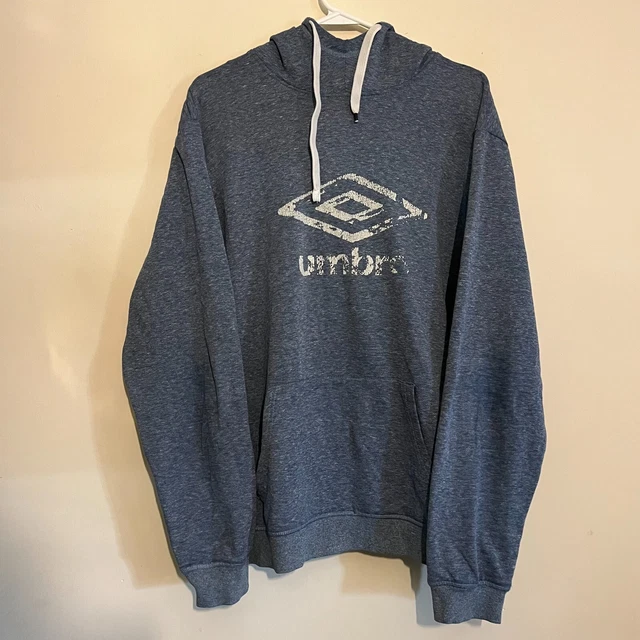 Umbro Men's Light Blue Classic Logo Hoodie Pullover - Size | XL