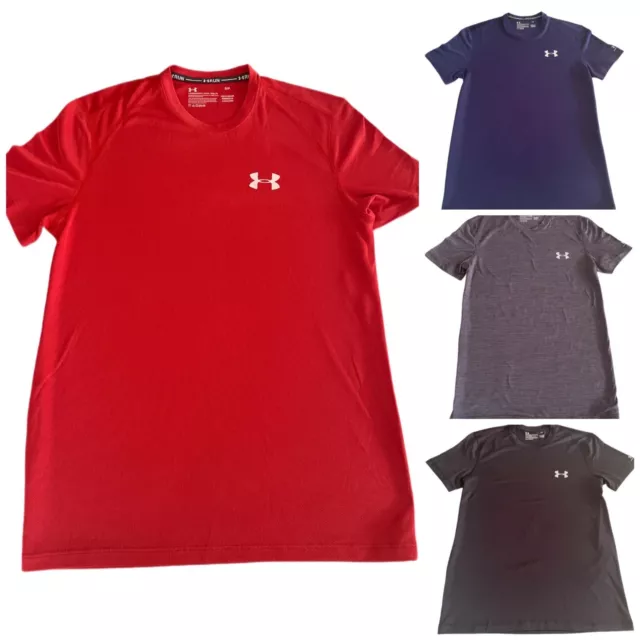 Under Armour Mens T-Shirt Short Sleeve UA Gym Fitness HeatGear Crew Running *1