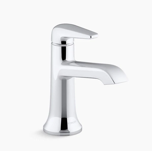 Kohler Tempered™ bathroom faucet with escutcheon plate, K-22022-4-CP – Chrome