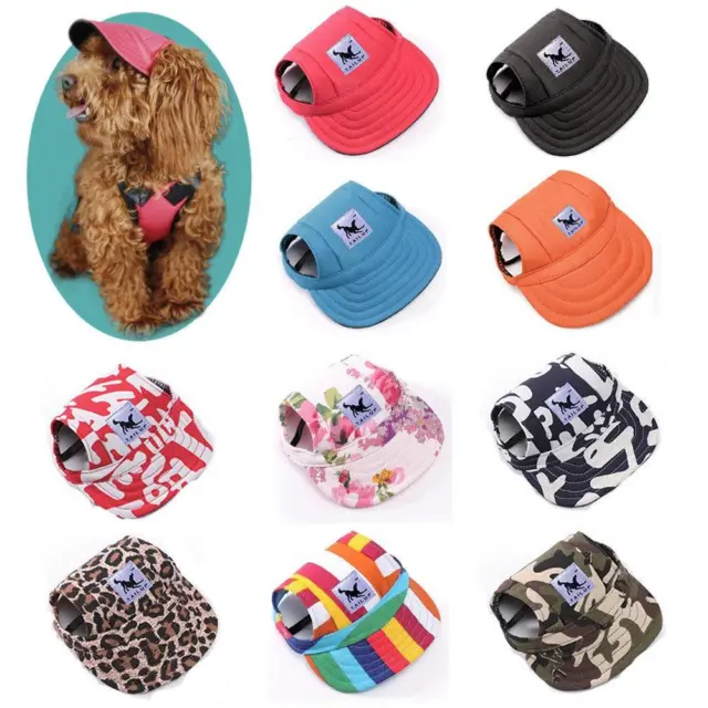 Pet Dog Hat Baseball Cap Windproof Travel Sports Sun Hats for Puppy Large Dogs *