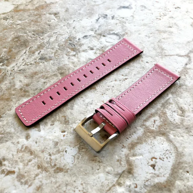 Rosa pelle Morbida Orologio con Cinturino per Garmin Venu 2 Smartwatches - S22