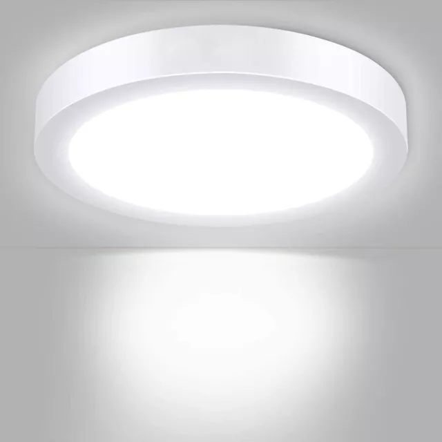 Plafoniera rotonda LED montaggio esterno luce soffitto 6 12 18 25W 6500K