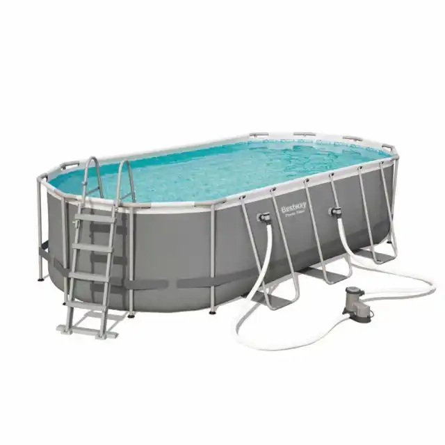 Piscina Elevada desmontable Ovalada Bestway 56710 Power Steel 549x274x122 cm