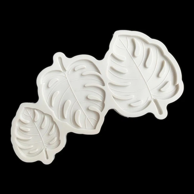 1x Monstera Leaf Molds Palm Leaves Silicone Mold Fondant Molds Crafts Sugar V6