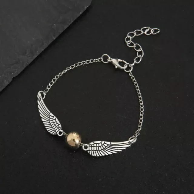 Harry Potter goldener Schnatz Armband mit silberne Flügel