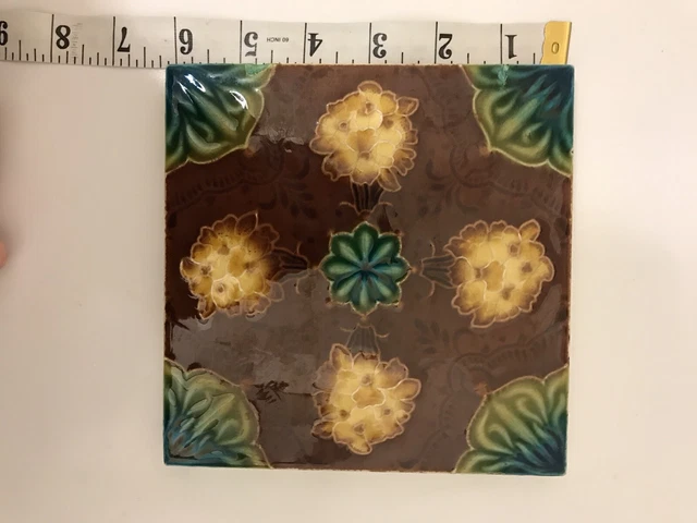 MINTONS TILE  6X6” Glazed Antique 7