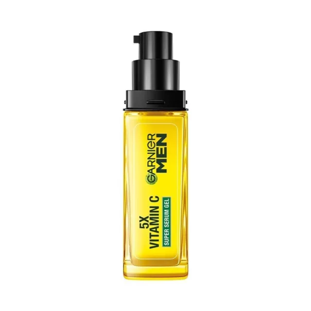 Garnier Men Turbo Bright Super Serum Gel idratante per uomo 30 ml...