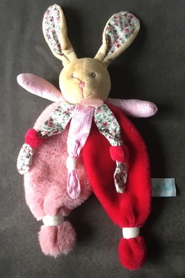 Doudou BABYNAT DOUDOU LAPIN POUPI TUTTI FRUTTI ROSE JAUNE BN0286 ETAT NEUF 