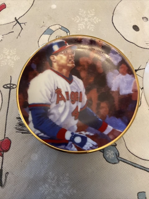 Reggie Jackson California Angels Gartlan Miniature 3 Inch Collector Plate
