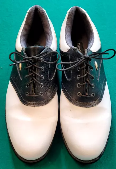 Dexter B&W Oxford Men's Golf Shoes, Size 10M, Pre-owned, SR0321