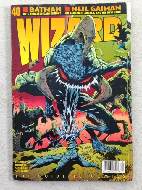 Wizard Comics Magazine Vol 1 No 40 Dec 1994 Frank Miller Batman Wertham Gaiman