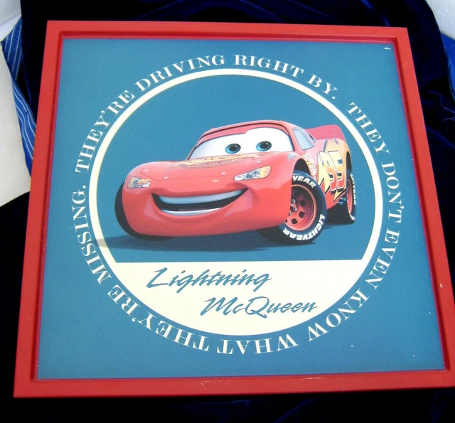 DISNEY PIXAR LIGHTNING McQueen and Tow Mater metal wall sign $49.24 ...