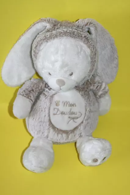 Simba Toys Nicotoy Mon Doudou Ours Deguise Lapin Blanc Beige Marron Chine Kom9
