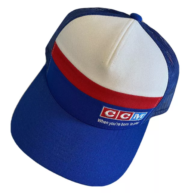 CCM Hockey Retro Stripe Mesh Hat Cap