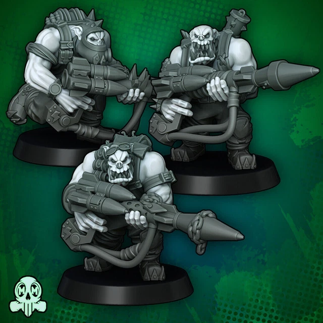 Orques Archers (Figurine miniature 28-32 mm, résine, pour jeux de guerre, ToW, AoS, Donjons et Dragons, Araignée) - France