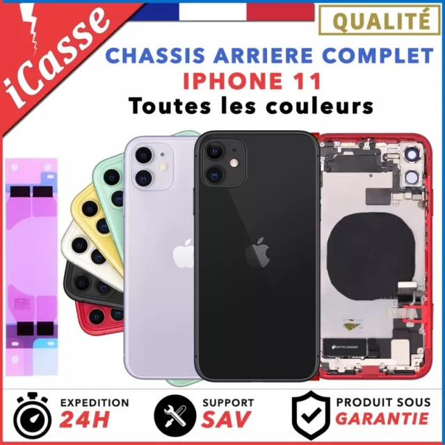 Chassis remplacement complet pour iPhone 11 Blanc Noir Rouge Vert Violet Jaune