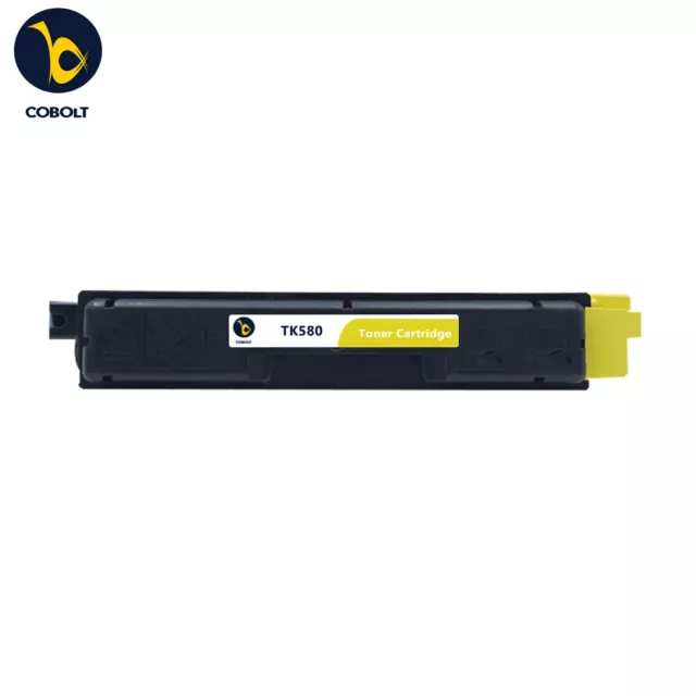 YELLOW TONER CARTRIDGE TK580 Compatible With Kyocera ECOSYS P6021 FS-C5150DN