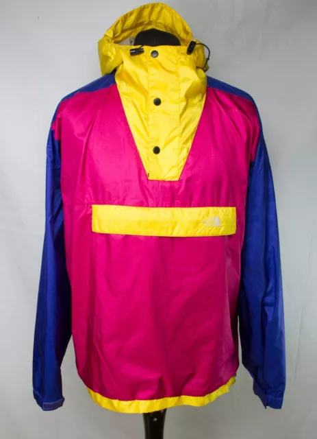 The North Face Smock Jacket Mens Size L Large Packaway Hooded Retro 90s VTG TNF