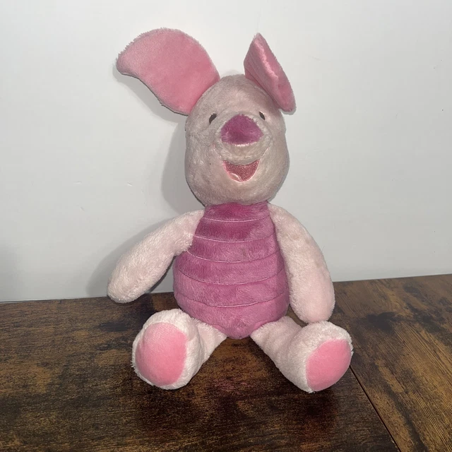 DISNEY BABY WINNIE the Pooh Piglet Soft Plush Rattle Crinkle Ears