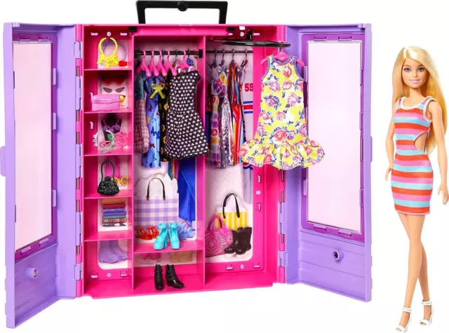 ​Barbie Fashionistas Ultimate Closet Portable Fashion Toy Doll Clothing