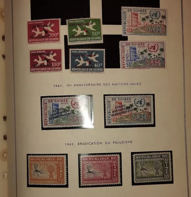 Timbres Guinée - Année 1960-62 - Neuf ** sans charnières - MNH - Poste Aérienne