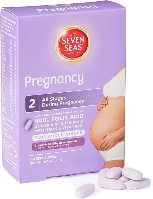 Seven Seas Pregnancy Multivitamins With Folic Acid 4 Week Supply - 28 Tablets