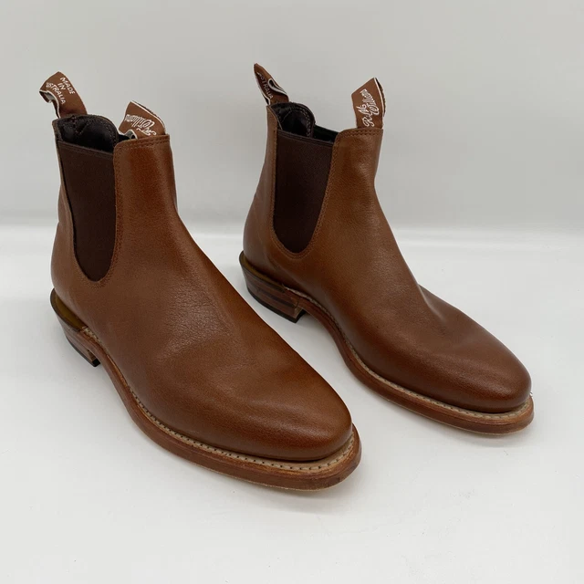 RM WILLIAMS ADELAIDE Boots Womens AU 6.5D Tanbark Kangaroo Leather