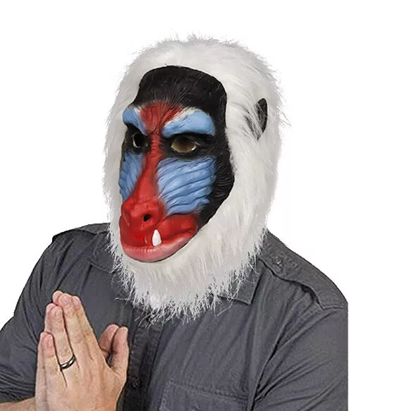 Baboon Latex Monkey Head Cover Halloween Horror Scaring Animal Monkey Mask