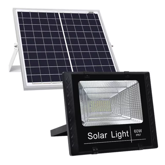 Leier LED Solar Flood Light Sensor Street Outdoor Garden Remote Security IP67